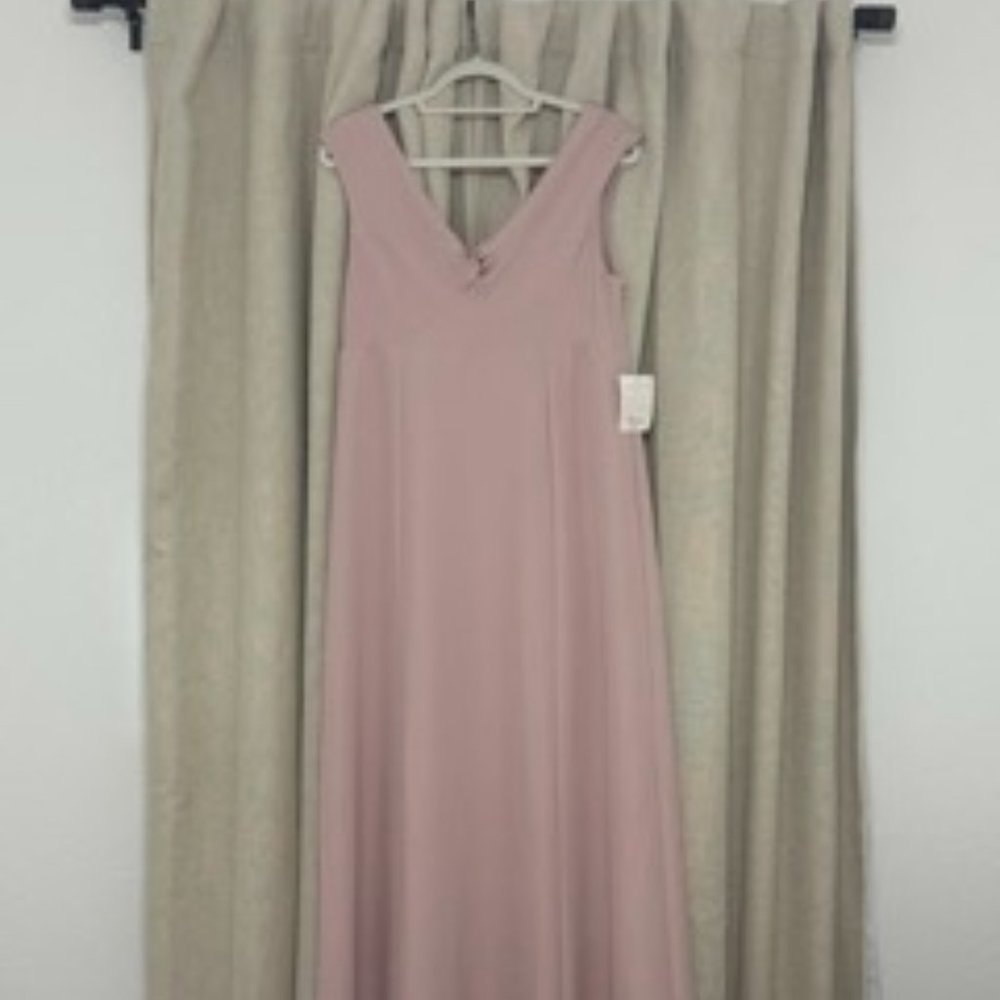Blush bridesmaid dress